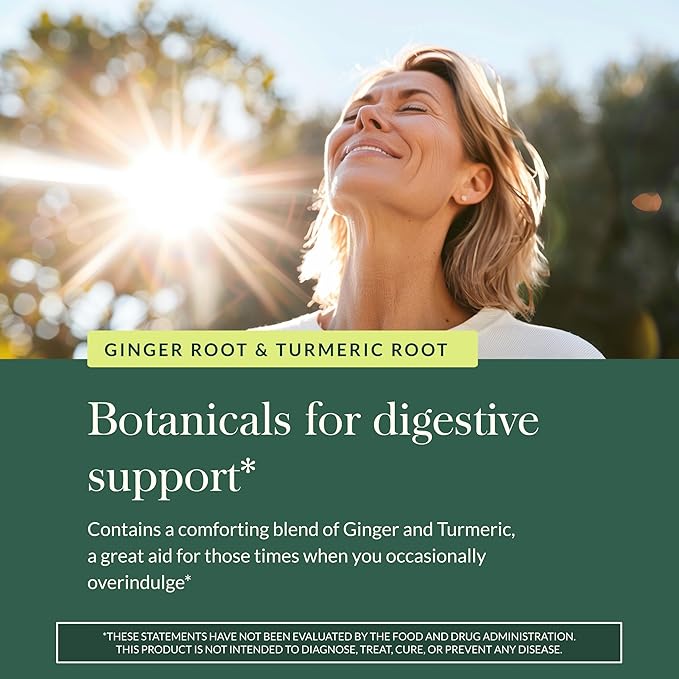 Gaia Herbs Ginger Supreme - Supports Healthy Digestion &amp Relieves Occasional Nausea* - with Organic Ginger Root &amp Turmeric Root - 60 Vegan Liquid Phyto-Caps (60 Servings)