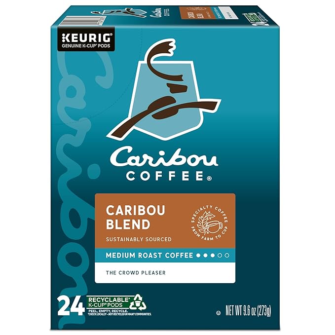 Caribou Coffee® Single-Serve Coffee K-Cup® Caribou Blend 96 Count (4 Packs of 24)
