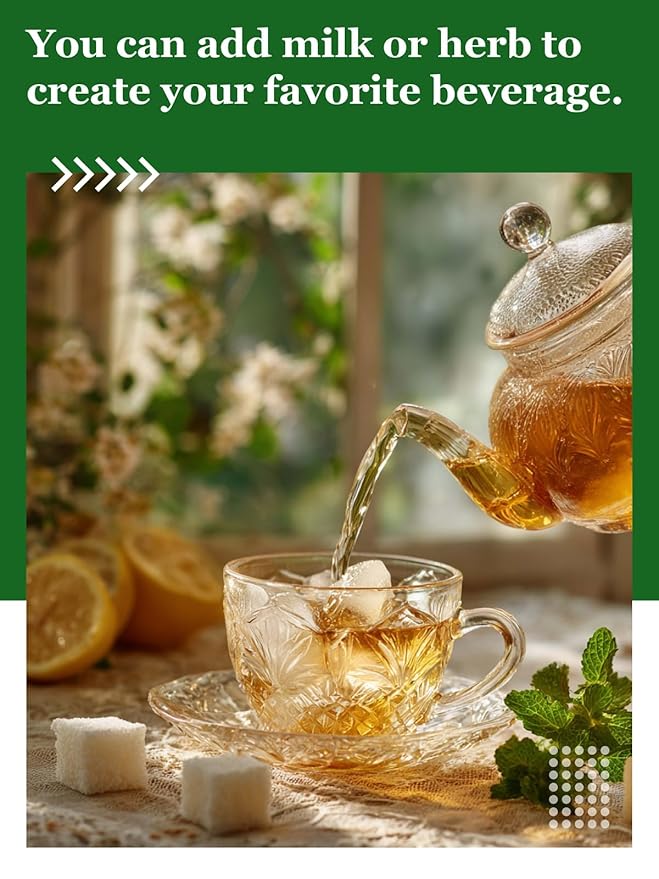 HYNTMYT Organic Lemon Balm Tea Bags Natural USDA Organic Lemon Balm Herbal Tea Caffeine Free 120 Count