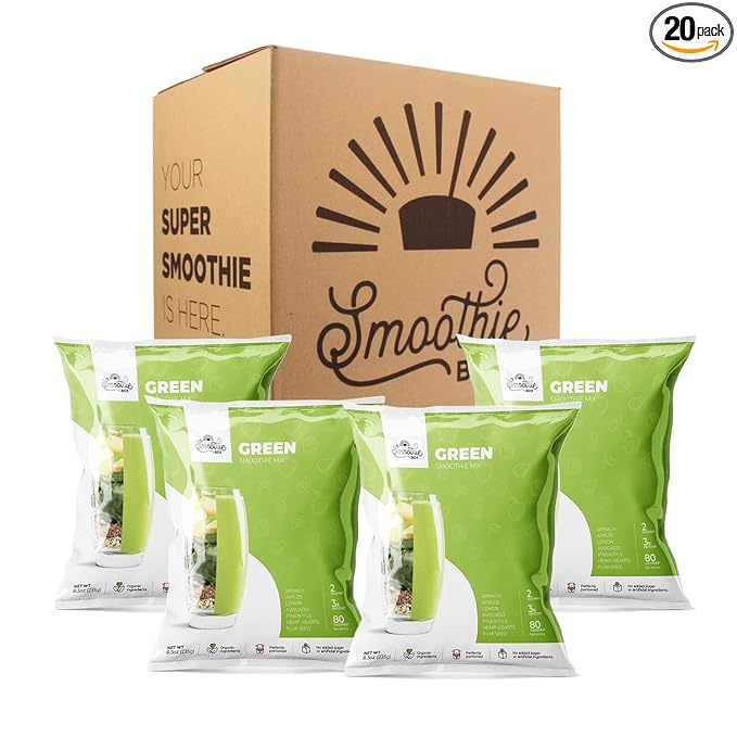 SmoothieBox - Blender Ready Frozen Smoothie Pouches (Green)
