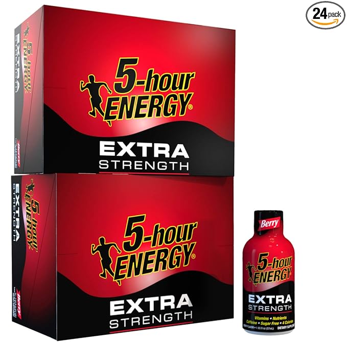 5-hour ENERGY Shot Extra Strength Berry 1.93 Ounce 24 Count