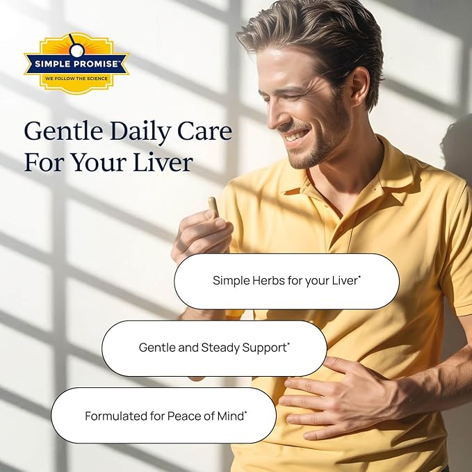 Simple Promise Levitox - Milk Thistle Liver Detox Supplement with Dandelion Root and Artichoke Extract - Supports Liver Health Metabolism and Digestion - 60 Capsules