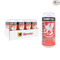 Sprecher Cherry Cola in 16 fl oz Cans (12 Pack) Fire-Brewed Craft Soda with Real Honey &amp Door County Cherry Juice Handcrafted Premium Cherry Soda Caffeine-Free Gourmet Beverage