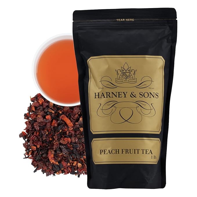 Harney &amp Sons Peach Fruit Tea| 16 oz Bulk Herbal Peach Fruit Tea