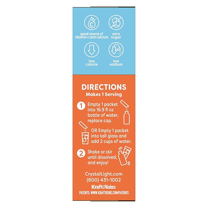Crystal Light Drink Mix – Classic Orange On-The-Go with Vitamin C (10 CT) Pink Lemonade On-The-Go (10 CT) &amp Raspberry Ice Canister Drink Mix (Makes 12 Quarts) (Variety Pack)