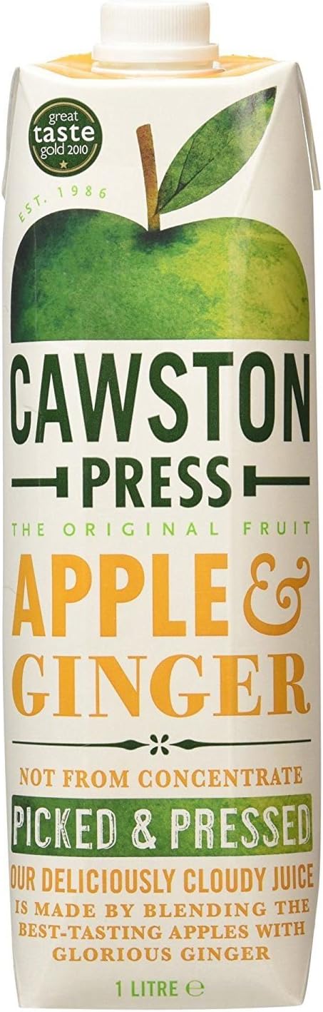 Cawston Press Apple &amp Ginger 1L (Pack of 2)