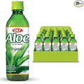 OKF Aloe Vera Drink Juice with Pure Aloe Pulp Variety 16.9 oz. (Original Pack of 20) Plant Based Drink Korean drinks