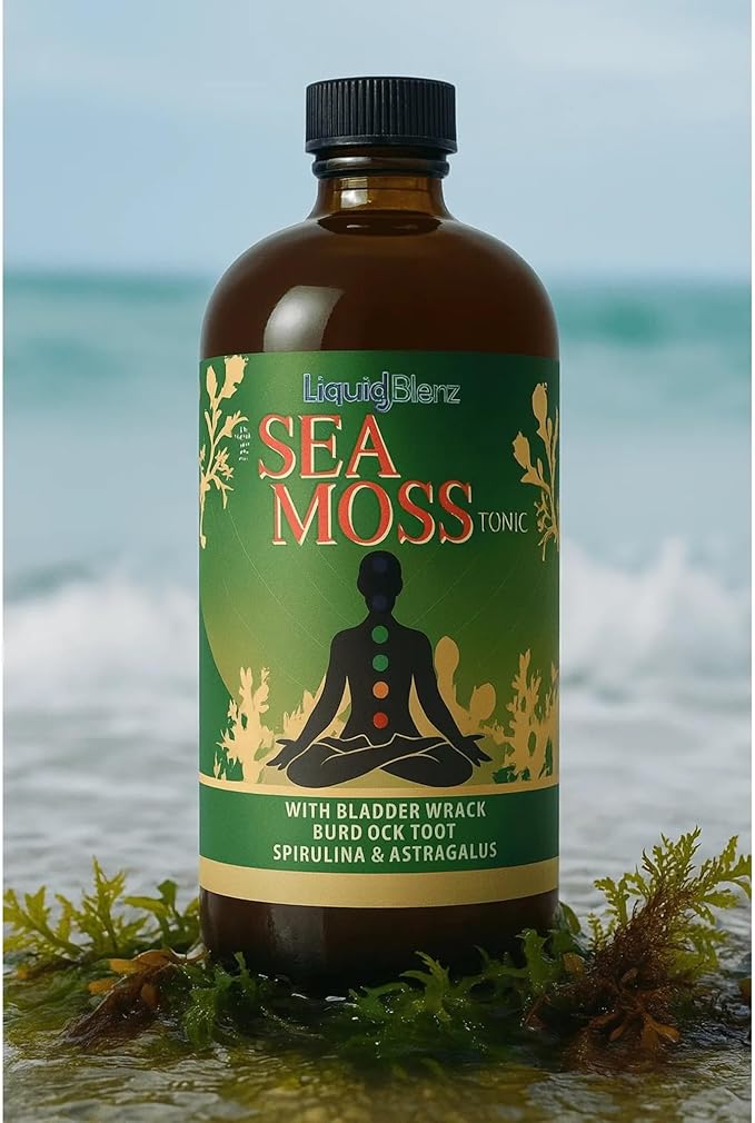 Sea Moss Tonic | Overall Body Enhancement &amp Wellbeing Support | Natural Herbal Supplement | 32 fl oz