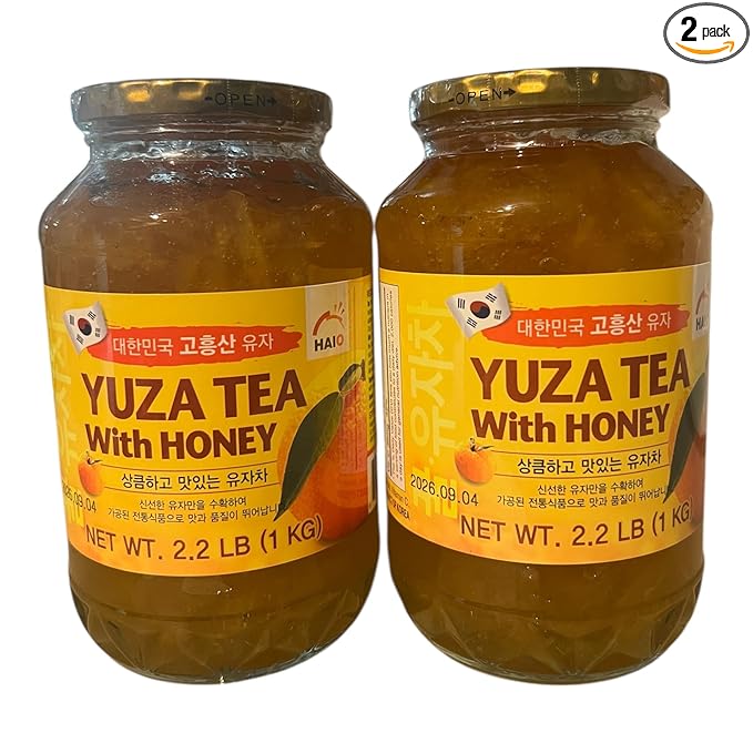 Haio Yuza Tea with Honey Korean Citrus Tea 2 Bottles