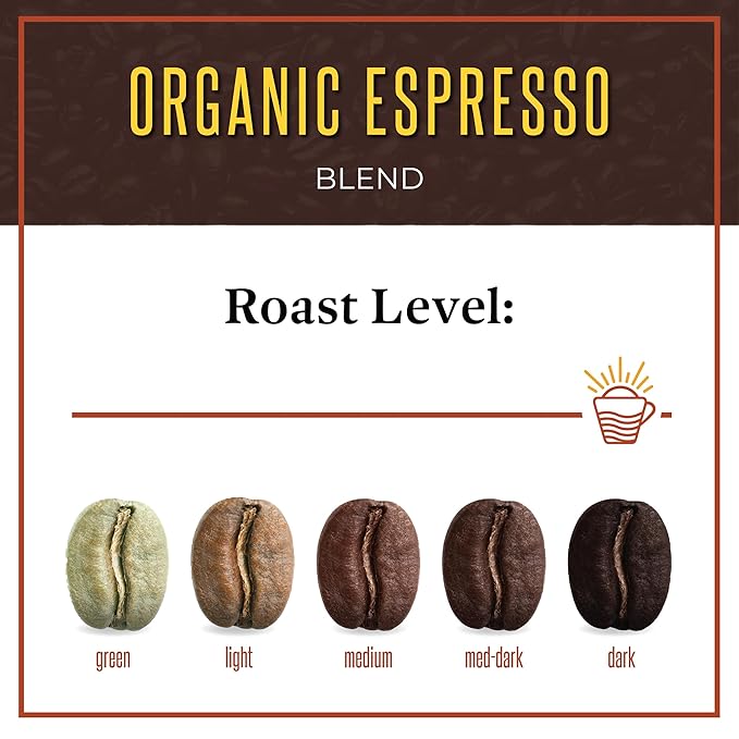 San Diego Coffee Organic Espresso Dark Roast Whole Bean Coffee 16-Ounce Bags (Pack of 2) Café en grano tostado