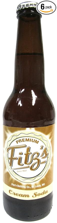 Fitz's Cream Soda Orange 12-Ounce (Pack of 6)