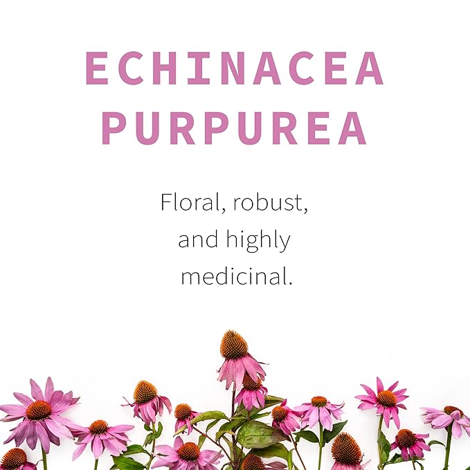 Echinacea Purpurea Whole Herb for Tea &amp Traditional Herbal Preparations | Loose-Leaf Cut &amp Sifted | 99 Servings | 7 oz | Sacred Blossom Farm | Wisconsin-Grown Single Source