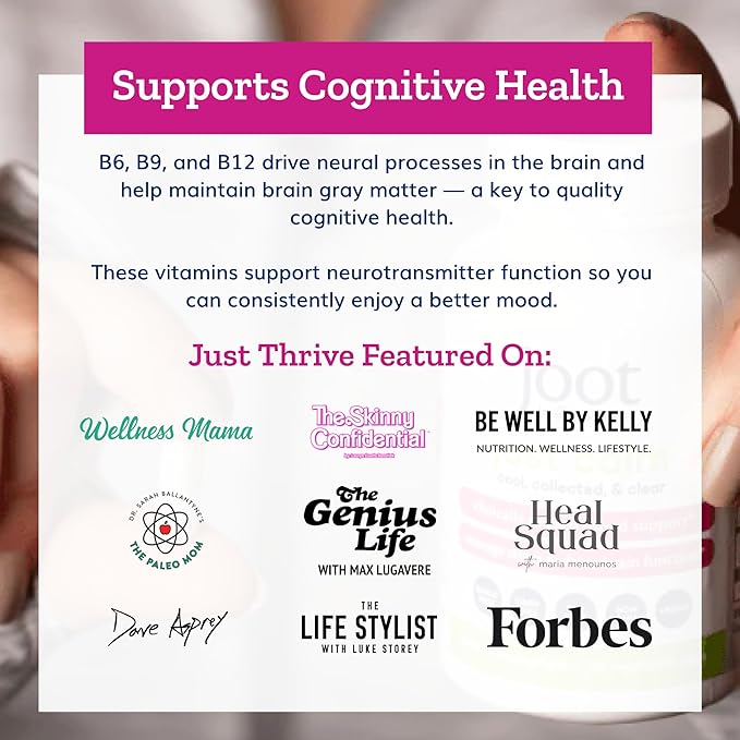 Just Thrive - Just Calm - Cortisol Manager - Calming Memory and Mood Support Supplement - Vegan 90 Calm Capsules