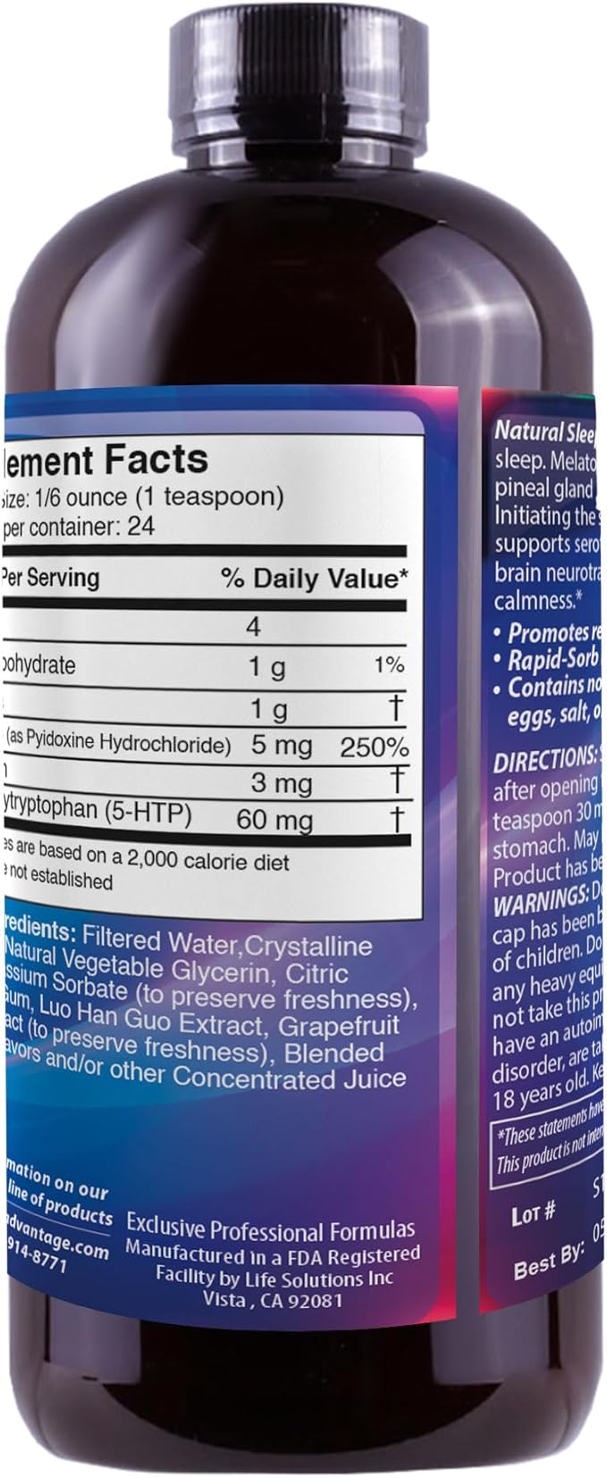 Liquid Natural Sleep Calming FML* 4 Fl Oz