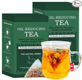 Oil-Reducing Tea 10 Herbal with Excellent Formula Organic Oil Cleansing Tea for Liver Chinese Herbal Tea (30 Tea bags / 2 Box)