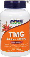 NOW TMG 1000mg 100 Count (Pack of 2)