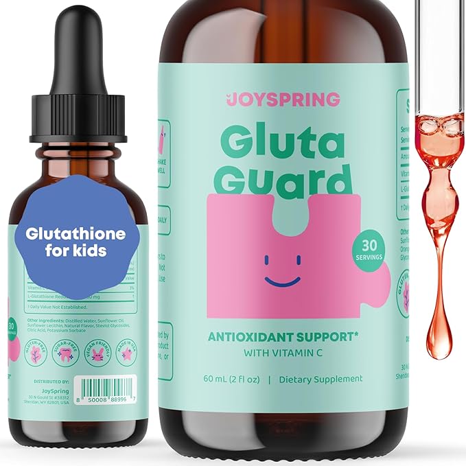 JoySpring SleepBerry Liquid Melatonin for Kids and Glutathione Liquid for Kids