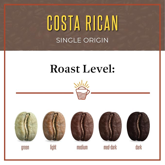 San Diego Coffee Costa Rican Medium Roast Whole Bean Coffee 5-Pound Bag Café en grano tostado
