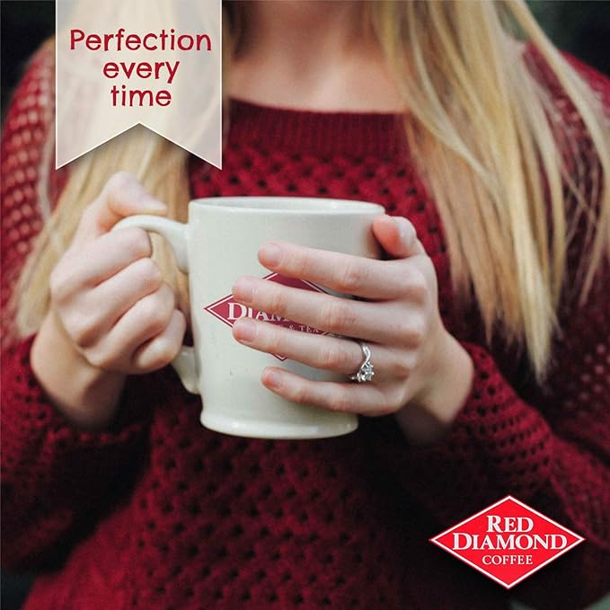 Red Diamond Coffee 100% Colombian Ground Coffee Medium Roast | Hearty and Full Flavor 22 Ounce Can