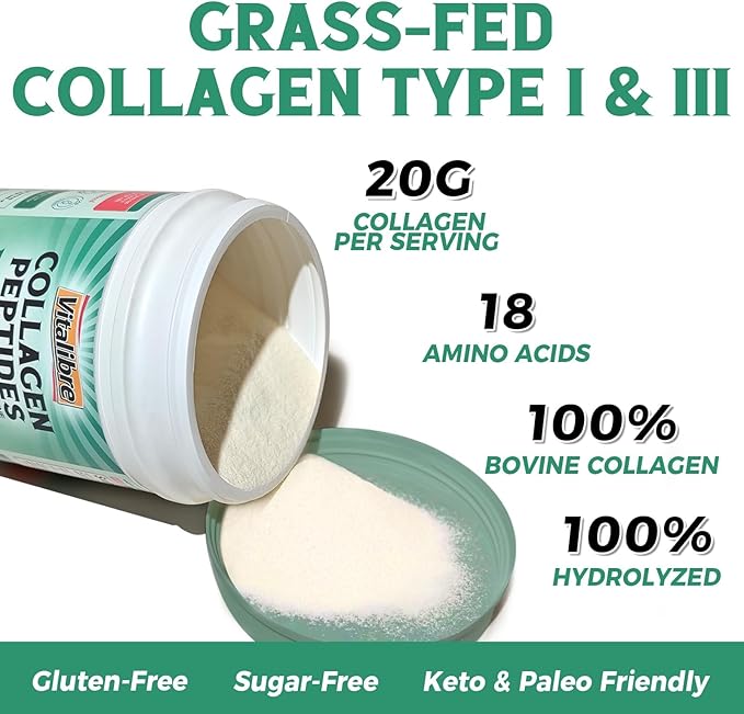 Bovine Collagen Peptides Powder and Maca Root Capsules Bundle Dietary Supplements Vegan-Friendly