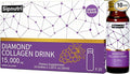 Diamond Collagen Drink -15000mg Marine Collagen Peptides Liquid Shots for Women &amp Men Hydrolyzed with Vitamin C &amp Pomegranate Grape Flavor Supports Skin Hair Nail Health -1.69 fl oz x10