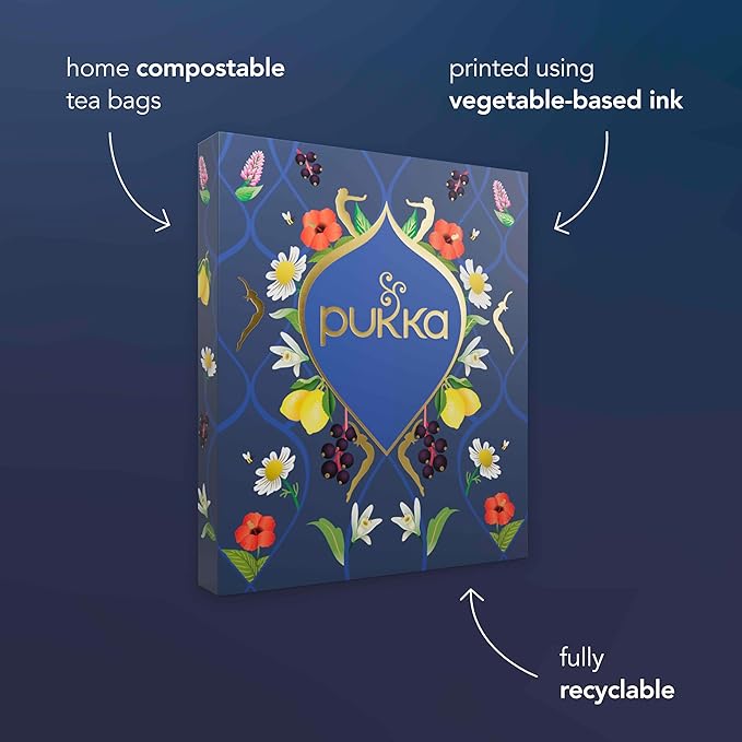 Pukka Premium Herbal Tea Selection Gift Set Box Ideal Gift For Holidays Birthdays &amp Anniversaries Self-Care Kit for Tea Lovers 45 Teabags 9 Delicious Flavors Caffeine Free