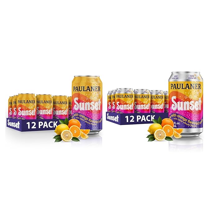 Paulaner Sunset Classic and Zero Orange Cola Soda Soft Drink - 12 Pack