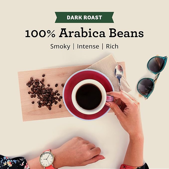 Seattle's Best Coffee Post Alley Blend Dark Roast Whole Bean Coffee | 12 Ounce Bags (Pack of 6)