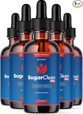 (5 Pack) Sugar Clean Pro Drops - Official SugarClean Pro Advanced Premium Liquid Formula Support - Maximum Strength Natural Supplement for Overall Health &amp Wellness Reviews 5 Bottles for 5 Month
