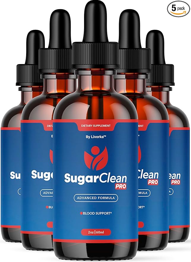 (5 Pack) Sugar Clean Pro Drops - Official SugarClean Pro Advanced Premium Liquid Formula Support - Maximum Strength Natural Supplement for Overall Health &amp Wellness Reviews 5 Bottles for 5 Month