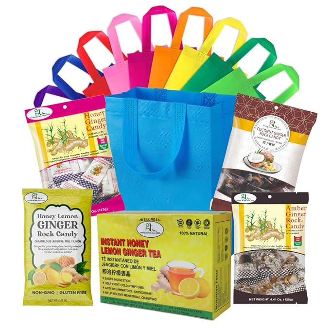 GT Instant Honey Lemon Ginger Tea Care Package 10.58 Ounce Box (20 Tea Pouches)