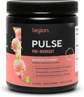 LEGION Pulse Pre Workout - All Natural Nitric Oxide Preworkout Drink to Boost Energy Creatine Free Naturally Sweetened Beta Alanine Citrulline Alpha GPC (Rainbow Sherbet)