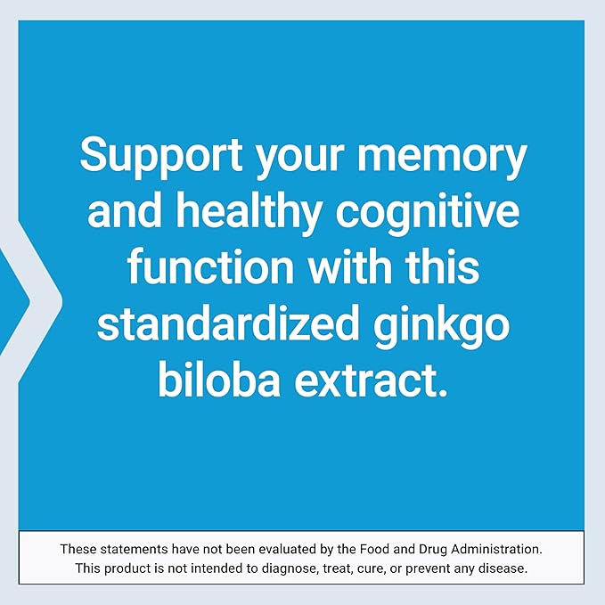 Life Extension Ginkgo Biloba Certified Extract™ 120 mg Helps Maintain Memory &amp cognition Gluten-Free Non-GMO Vegetarian 365 Capsules