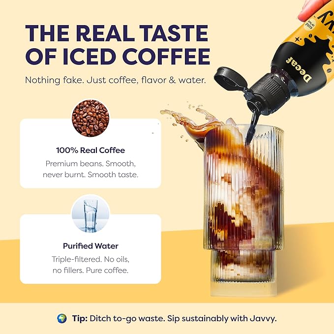 Coffee Concentrate - Cold Brew Coffee Perfect for Hot or Iced Instant Coffees Hot Drinks Cold Brew Concentrate 35 Servings - Original Decaf