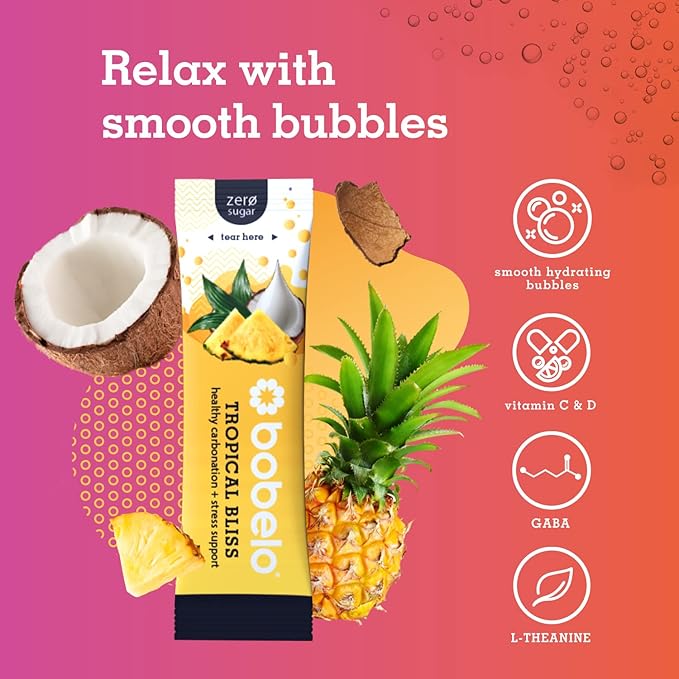 Bobelo Self Carbonating Hydration Packets Variety 40 Pack Sparkling Water &amp Soda Alternative Sugar Free Electrolytes Powder Packets Water Enhancer Drink Mix Low Calorie Keto Friendly