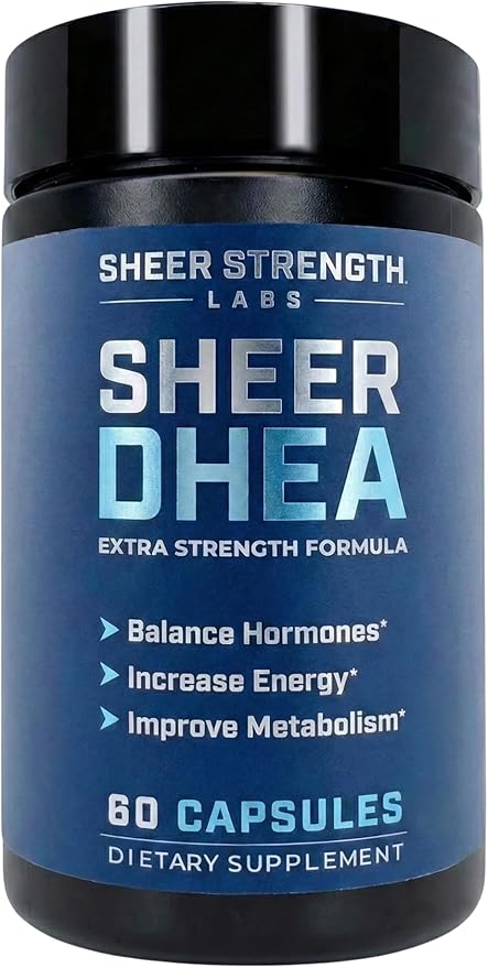 DHEA Supplement for Men DHEA 100mg - Pure DHEA Supplement for Men for Strength and Hormone Balance - DHEA for Women and Men - High Purity Enhanced Absorption 60 SV USA