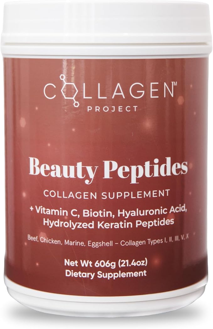 Collagen Supplement Powder for Men &amp Women | 6-in-1 Premium Multi-Collagen Beauty Formula | Vitamin C Hyaluronic Acid Biotin &amp Keratin | Skin Hair &amp Nail Support | Luxury Daily Wellness