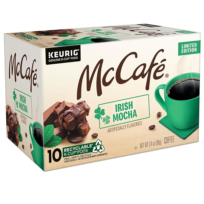 McCafe Irish Mocha Coffee Single-Serve Keurig K-Cup Pods 60 Count