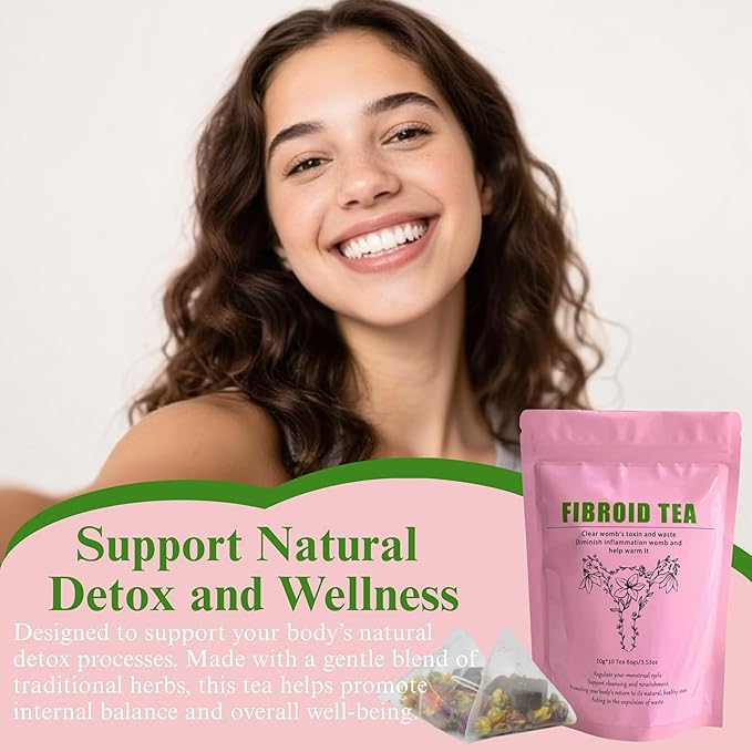 Siyolaherb Natural Fibroid Herbal Tea 2 Pack for Women Get Pregnant Fast and Uterus Cleanse Fertility Tea for Women Hormone Balance