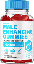 Male Enhancing Supplement Gummies - 6 in 1 Testosterone Booster Gummies for Men Stamina Test Boost Gummy for Men with Horny Goat Weed Tribulus Maca Root Boost Energy Performance (60 Gummies)