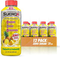 SueroX Sugar Free Sports Drink for Hydration and Recovery Electrolyte Hydration Drink with 8 Ions Zero Calorie Sports Drinks Pineapple Paradise flavor 21.3 Fl Oz 12 Count