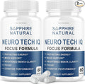 (2 Pack) Neuro Tech IQ Brain Supplement Neurotech Iq Focus Formula Pills (120 Capsules)