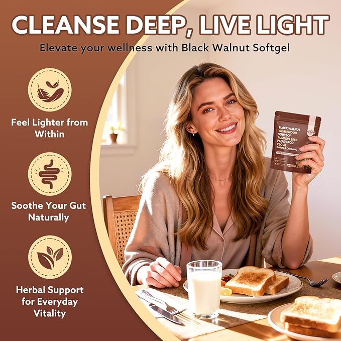 17-in-1 Wormwood Black Walnut Clove Cleanse for Humans Softgels - Support Gut Cleanse &amp Digestive Health with Garlic Pumpkin Seed PAU D'Arco Oil of Oregano Turmeric Zinc Vitamin C 240 Softg
