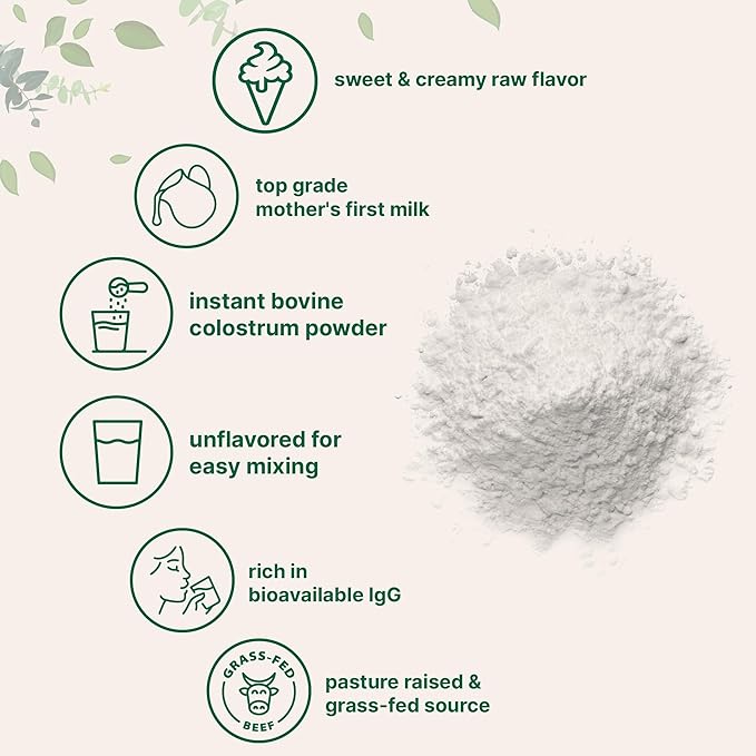 Micro Ingredients Multi Collagen Protein Powder 16oz &amp Instant Colostrum Powder Bundle 2 Pack | Grass-Fed Collagen Peptides | Premium Bovine Mother’s First Milk