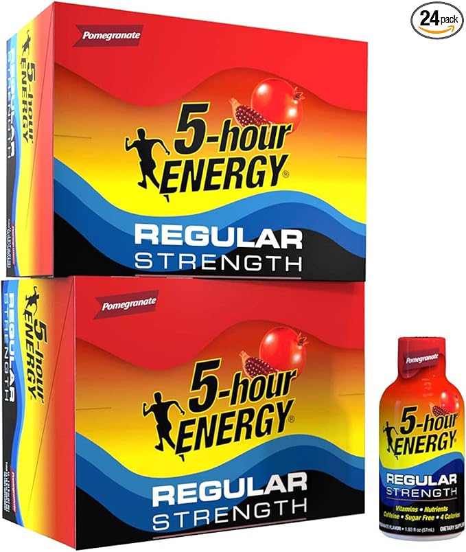 5-hour ENERGY Shot Regular Strength Pomegranate 1.93 Ounce 24 Count