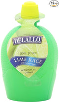 DeLallo Juice Lime 6.75-Ounce Plastic Containers (Pack of 12)