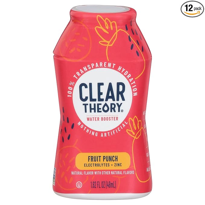 C.lear Theory Fruit Punch Water Enhancer 1.62FO Pack of 12