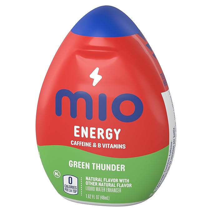 Mio Energy Liquid Water Enhancer Green Thunder 1.62 OZ (Pack of 5)
