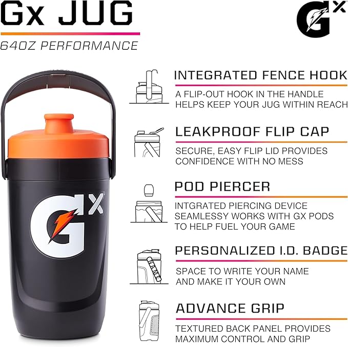 Gatorade Gx Performance Jug 64oz Peach