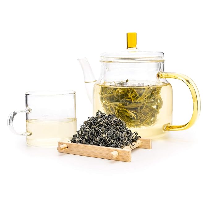 oriarmcha 2025 Dongting Bi Luo Chun Green Tea Loose Leaf - Suzhou Pi Lo Chun Chinese Green Tea Leaves - 900g (2×450g Ziplock Resealable Bags)